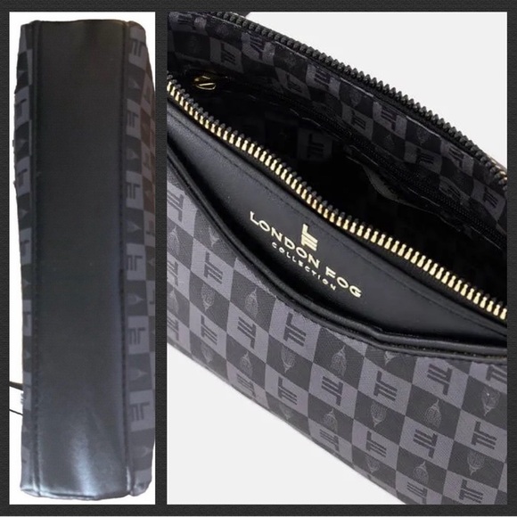 NWT London Fog Crossbody Bag Addison Tower Signature Print NEW $78 - Picture 4 of 8